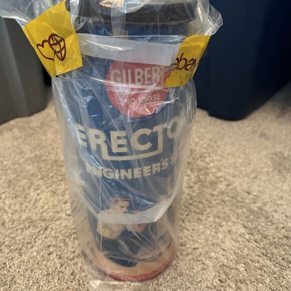 Gilbert Erector Engineer's Set #10032 Original Box with Lid Not Complete Vintage - Picture 1 of 3